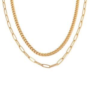 Double Layer Gold Chain Necklace